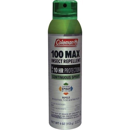 Coleman 372763 100 Percent Maximum Deet Insect Repellent Continuous Spray